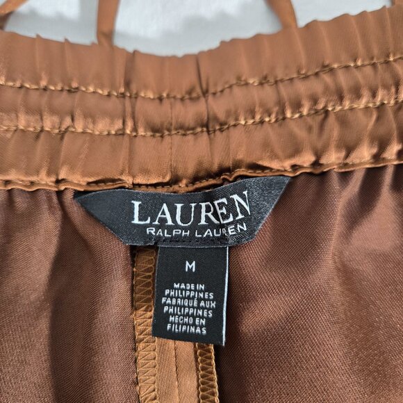 Lauren Ralph Lauren Brown Wide Leg Pants - Picture 9 of 16